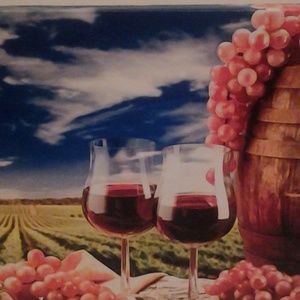Picture with Wine and Grapes